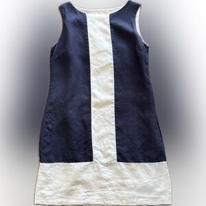 Kenar vintage linen and cotton shift dress